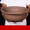 33cm Purple Clay Large Basin